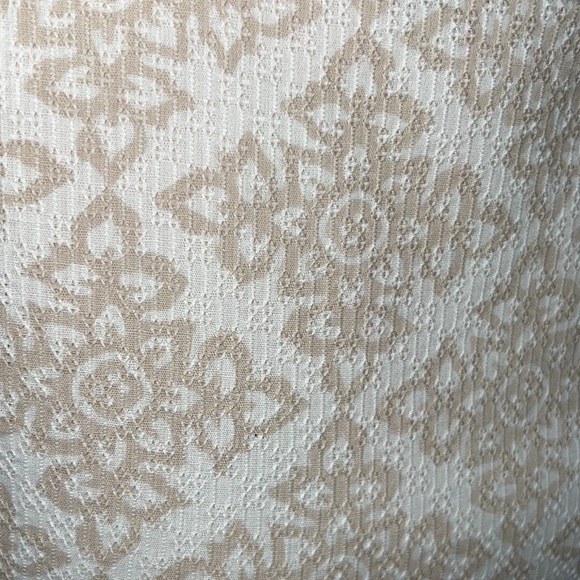 Diane Von Furstenberg Cream and Beige Jeannie Henna Print Sleeveless Dress -Sz 6 - Picture 6 of 13